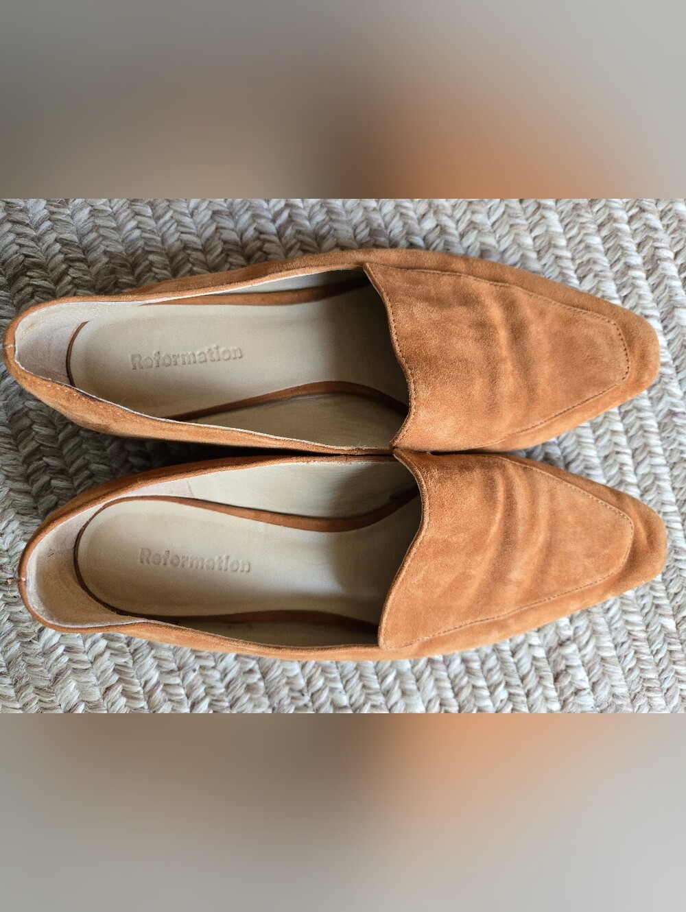 Reformation Brown Suede Loafers